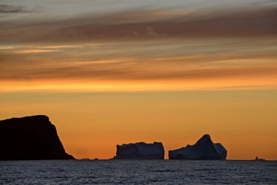 Abendrot im Scoresby-Sund