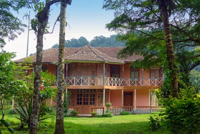 Landschaftszenen unterwegs auf Sao Tome