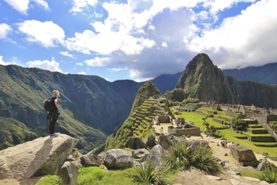 Blick auf Machu Picchu