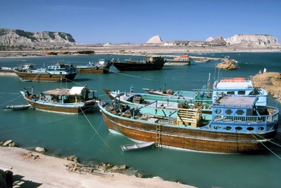 Hafen von Suza auf Qeshm