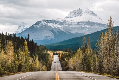 Auf dem Icefields Parkway, Banff-Nationalpark