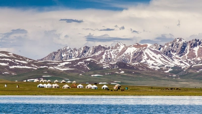 Am Song Kul in den Tian Shan Bergen