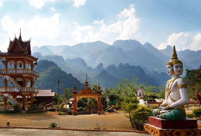 Berglandschaft in Laos