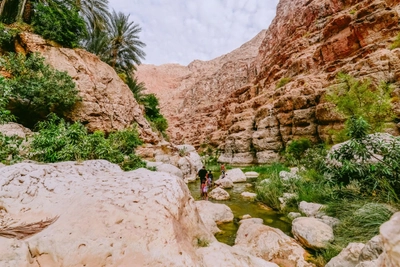 Wadi Shab, Region Al Sharqiyah in Tiwi, Sur