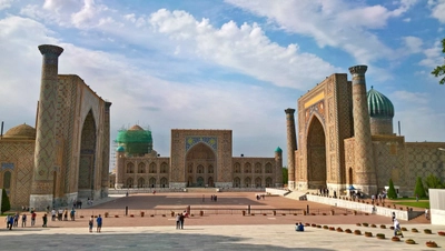 Der berühmte Registan in Samarkand