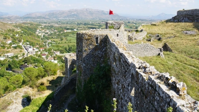 Die Rozafa-Festung oberhalb von Shkodra