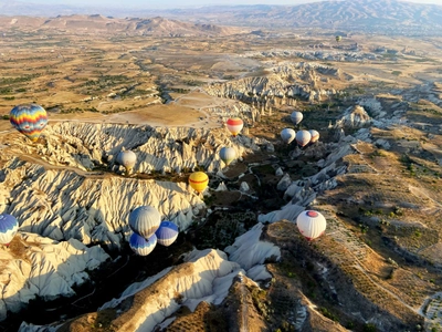 Während der Ballonfahrt