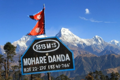 Mohare Danda mit Panoramablick zum Annapurna Südgipfel
