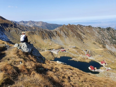 Blick auf den Lac Balea auf der Passhöhe