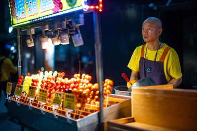 Streetfoodstände in Taipeh