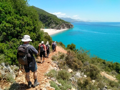 Wandern entlang der Küste Südalbaniens