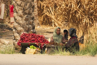 Menschen in Ägypten auf dem Markt
