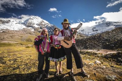 Anden Musiker in Peru