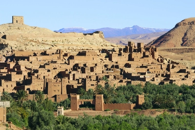 Marokko Ausblick auf Ait Benhaddou