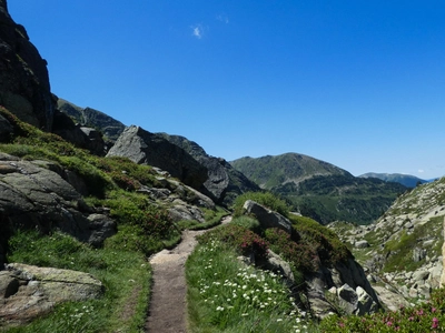 Bergpfad in Andorra