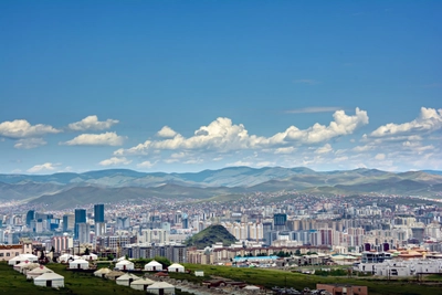 Blick über Ulaanbaatar