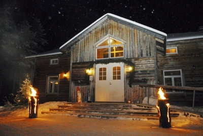 Abendstimmung bei der Saija Lodge