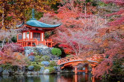 Pagode im Herbst