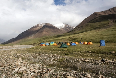 Zelt-Camp im Tien Shan