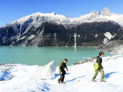 Über den Gletscher Leones laufen_2