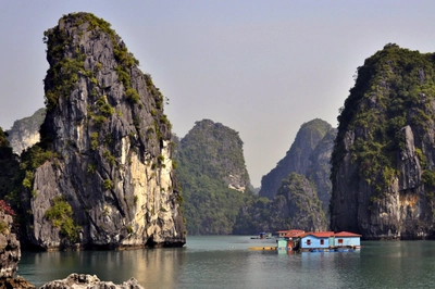 Boot in der Halong Bucht