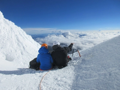 Pause am Cotopaxi