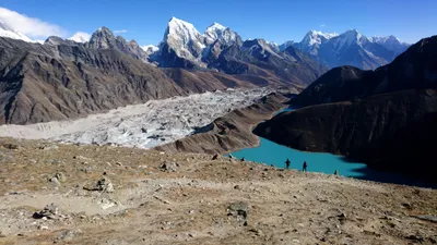 Abstieg vom Gokyo Ri