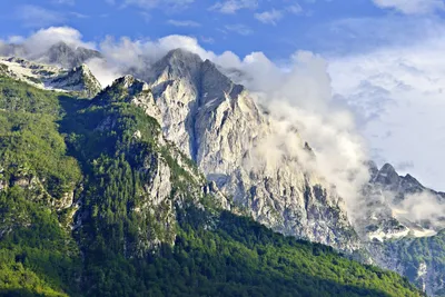 Berggipfel Valbona Tal