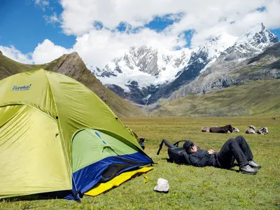 Lagerplatz in der Cordillera Blanca