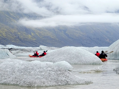 Kajaktour Vatnajökull Gletschersee