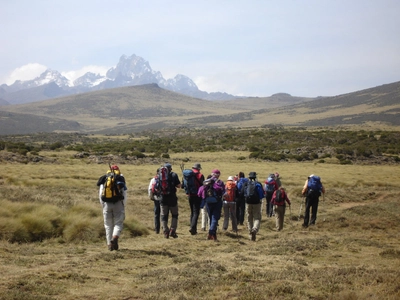 Wanderer Mount Kenya