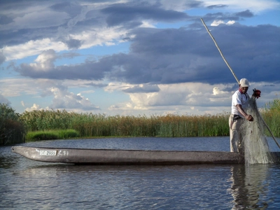 Botswana-Fischer-im-Okavango-Delta