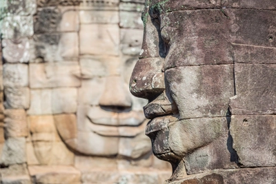 Angkor Bayon Steinskulptur