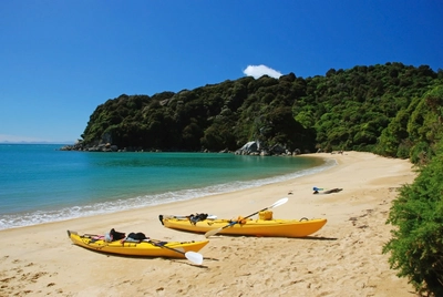 Kajakfahren im Abel-Tasman-Nationalpark, Neuseeland