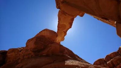 Felsbrücke im Wadi Rum