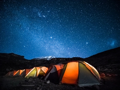 Zelte am Moir Camp, Kilimanjaro