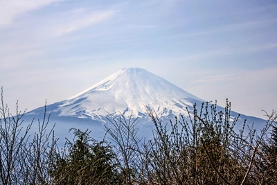 Schnee auf dem Fuji