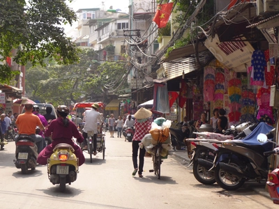 Gassengewirr in Hanoi