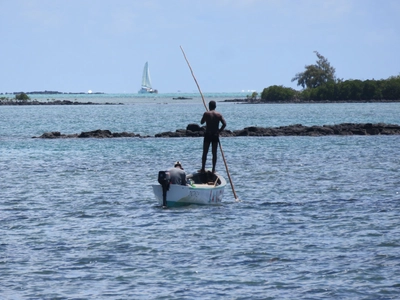 Fischerboot im Indischen Ozean