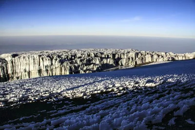 Im Gipfelbereich des Kilimanjaro