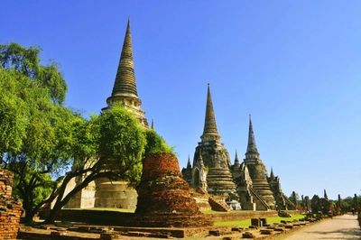 Tempelruinen in Ayutthaya