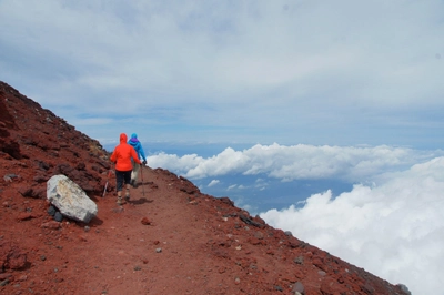 Mt Fuji Bergsteiger