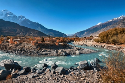 Der Fluss Kali Gandaki nahe Jomsom