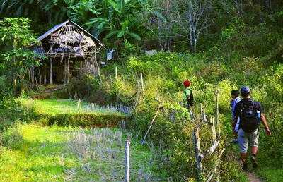 Beim Trekking in Nordthailand