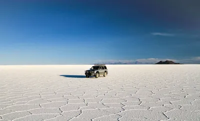 Auf dem Salar de Uyuni