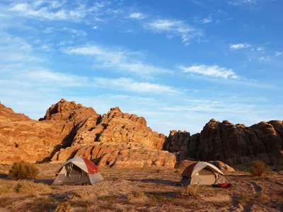 Jordanien Zelt Lager Camp Bergland