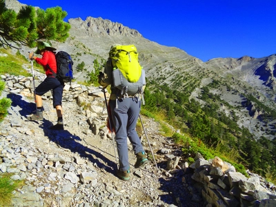 Trekking im Olymp-Massiv