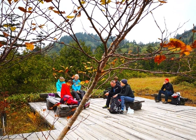 Rastplatz am Mount Yakebitai