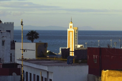 Blick nach Spanien vom Dar Souran Tanger