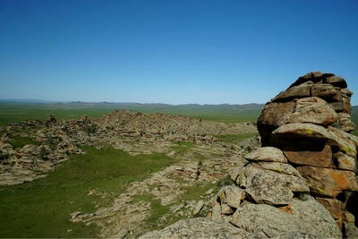 Felsformation in der Mongolei